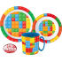 bricks - lego - ontbijtset - beker, bord, bakje - 3 delig - kinderservies